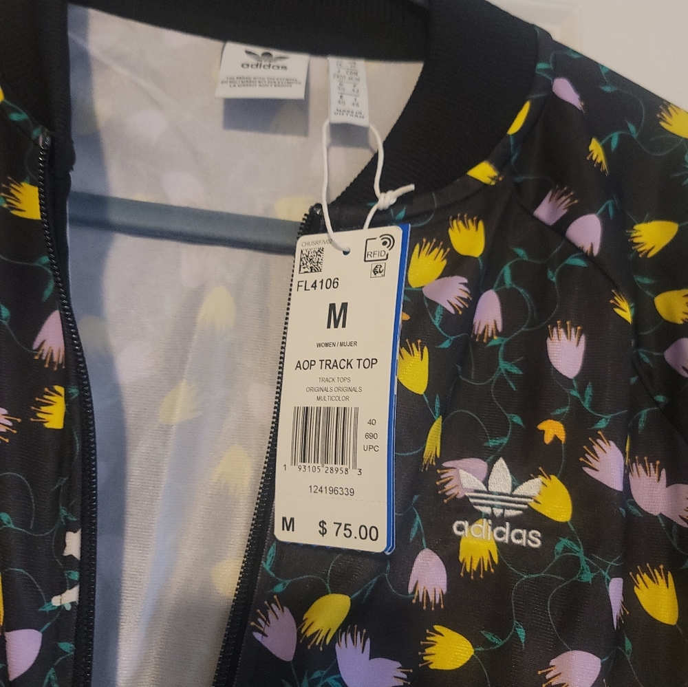 3pc Bundle Adidas Originals Bellista AOP Track Jacket, Skirt & Dress Ret: $163 - Picture 13 of 16